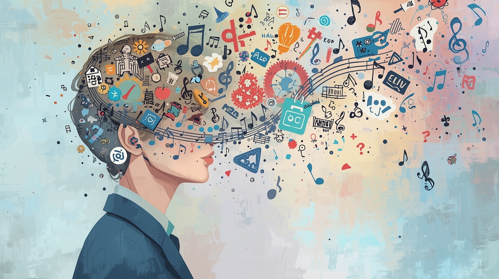 Ejemplo de imagen generada con IA para curso online de creatividad